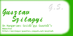 gusztav szilagyi business card